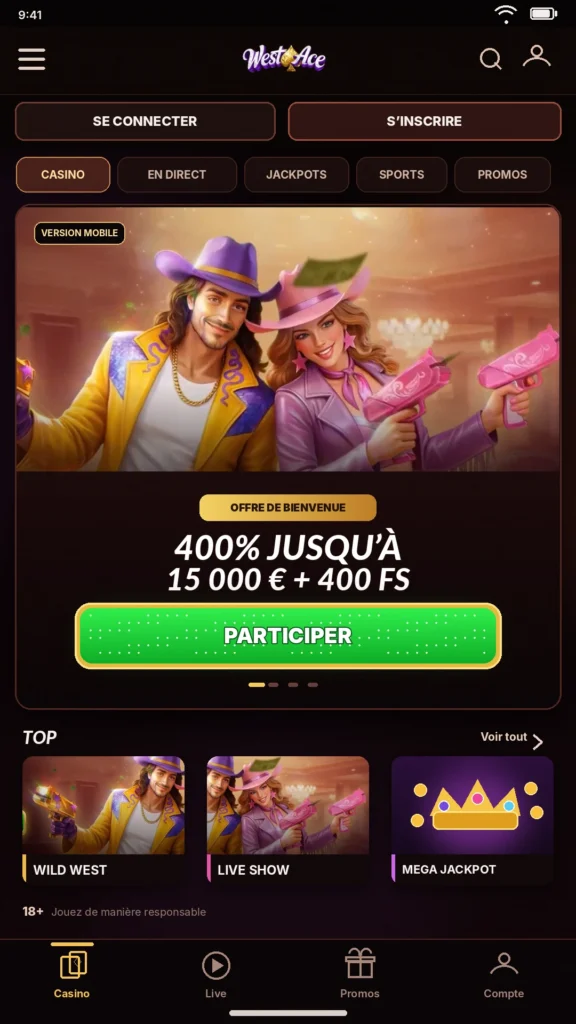 westace mobile casino